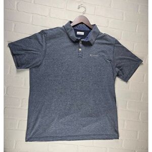 Columbia Blue Striped Polo Shirt 1X